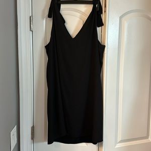 1.State black v neck dress
